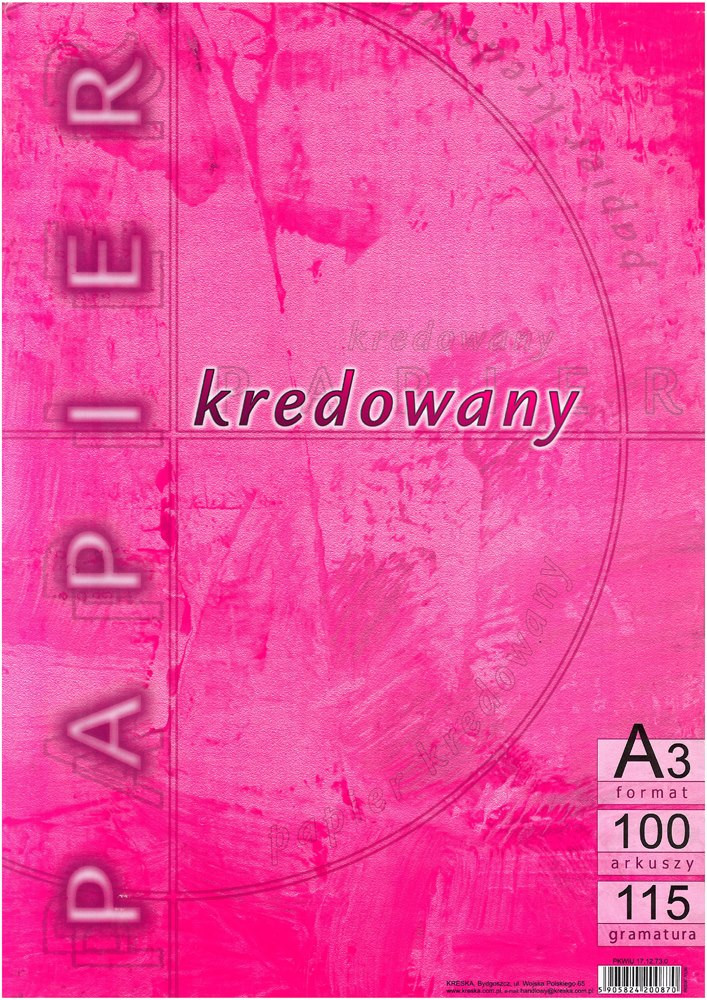 Papier kredowy A3 (100) 115g Kreska 00295
